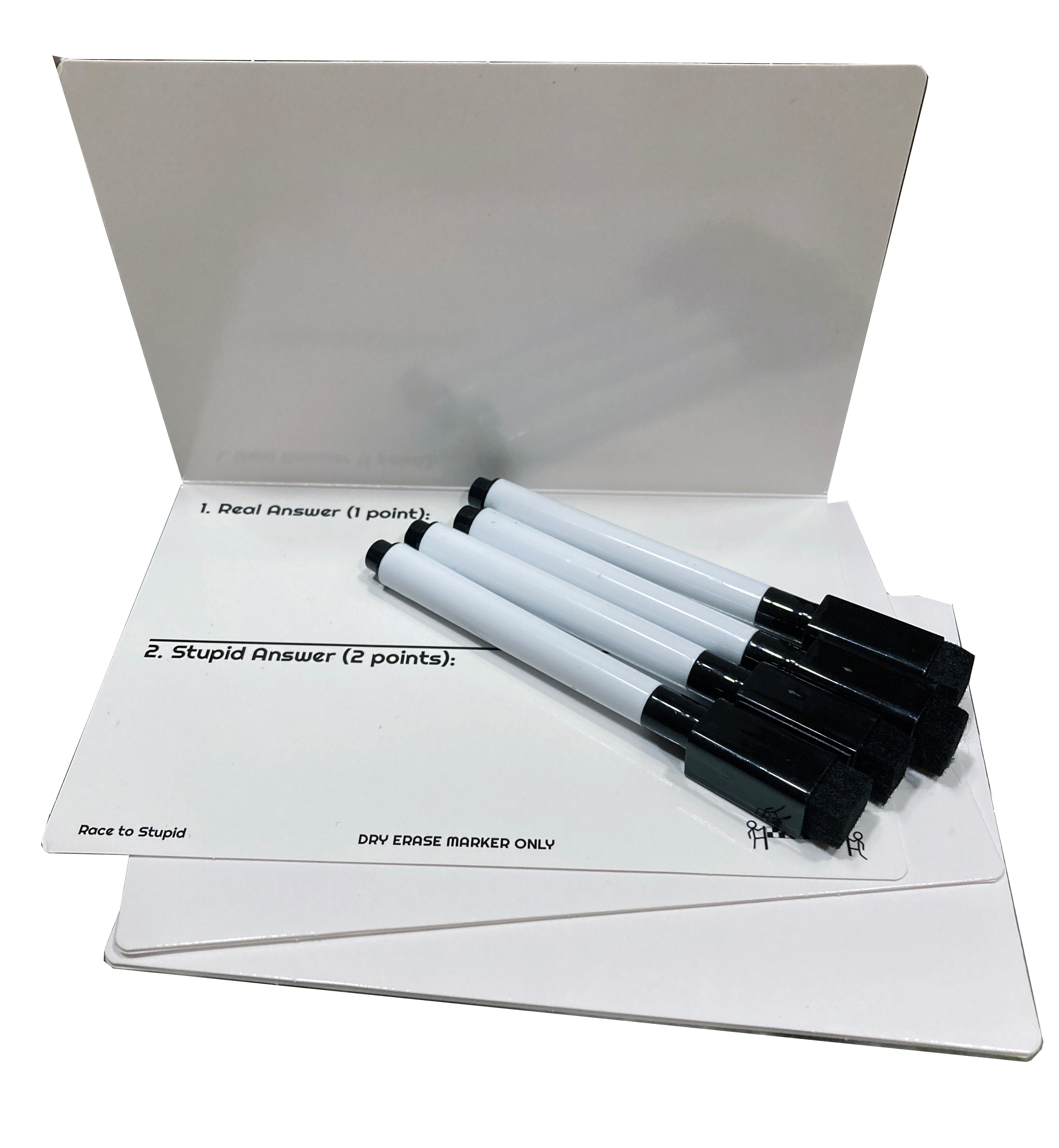 Race to Stupid : Extra Answer Cards & Dry Erase Markers