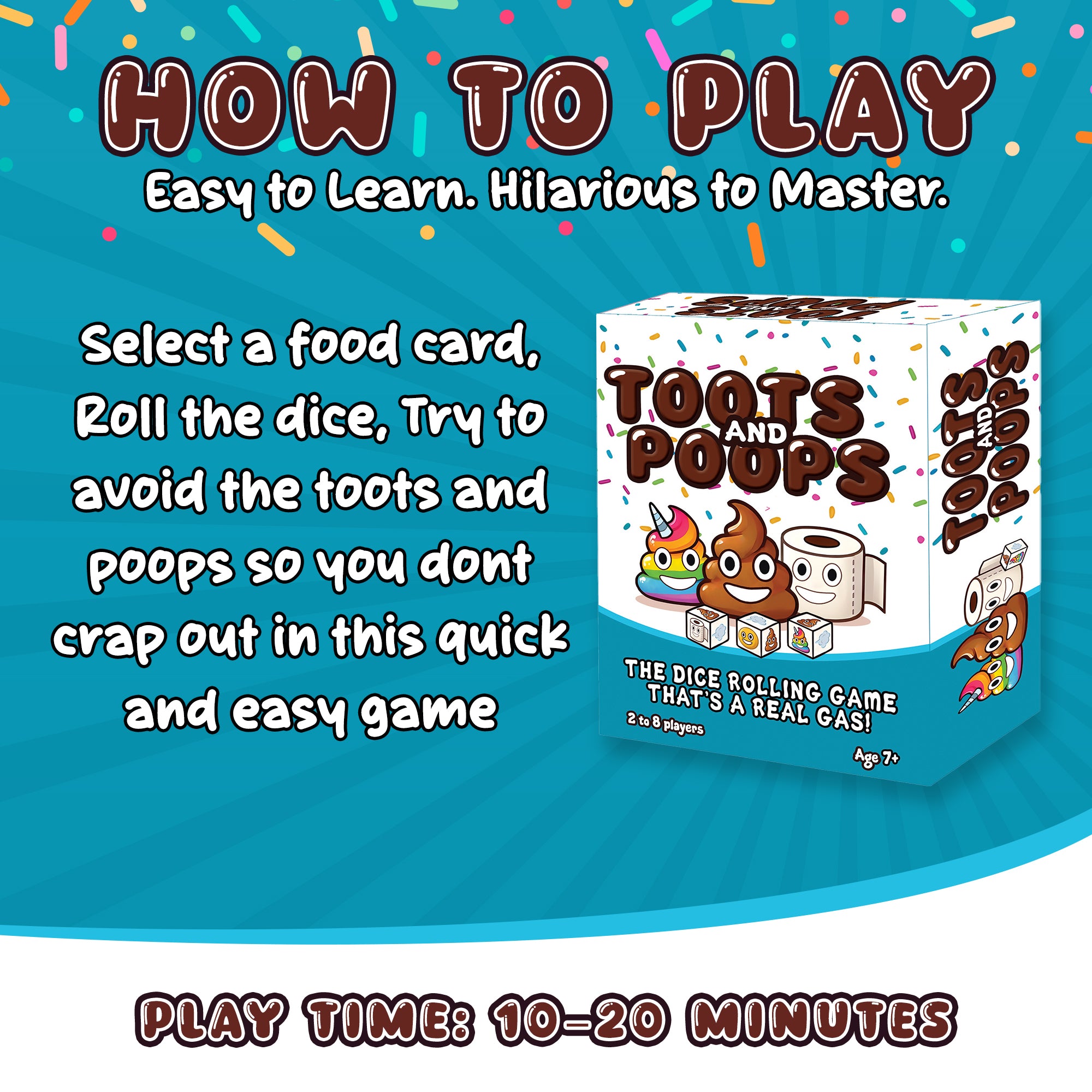 Toots and Poops The Dice Rolling Game Thats A Real Gas